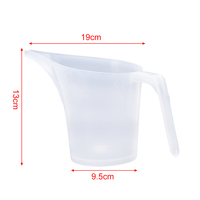 1000ML końcówka usta plastikowy dzbanek miarowy kubek z podziałką gotowanie kuchnia przybory piekarnicze 5